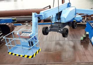SP14DJE Aichi Wheeled Telescopic Boom Lifts