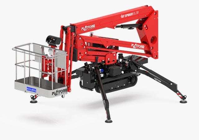 Basket Spider 15.70 Crawler Articulating Boom Lifts (2023 - 2026) Specifications & Dimensions