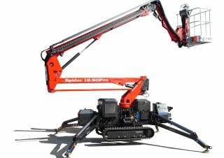 SPIDER 18.90 PRO E Platform Basket Crawler Articulating Boom Lifts