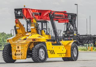 Sany SRSC45G5-P Reach Stacker Specs & Dimensions (2022 - 2026)