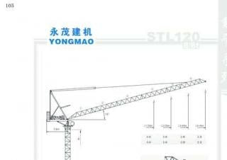 Yongmao STL120 crane - load chart, specs & dimensions (2017 - 2026)