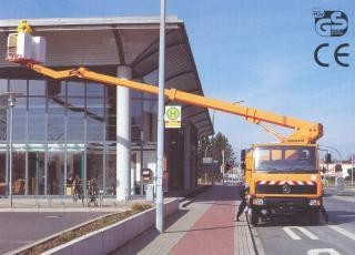 Ruthmann T 184 Truck Mounted Telescopic Boom Lifts (1997 - 2006) Specifications & Dimensions