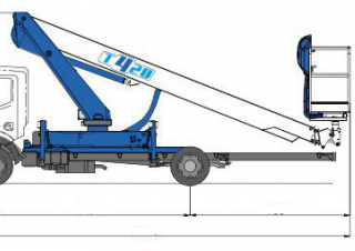 Socage T420 forSte Truck Mounted Telescopic Boom Lifts (2018 - 2020) Specifications & Dimensions