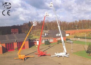 Ruthmann TA 152 Trailer Mounted Telescopic Boom Lifts (1997 - 2002) Specifications & Dimensions