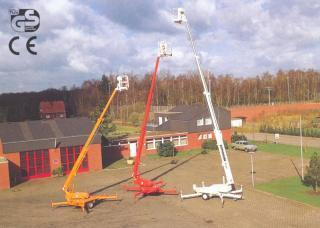 Ruthmann TA 170 Trailer Mounted Telescopic Boom Lifts (1997 - 2002) Specifications & Dimensions