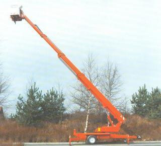 Ruthmann TA 210 Trailer Mounted Telescopic Boom Lifts (1997 - 2001) Specifications & Dimensions