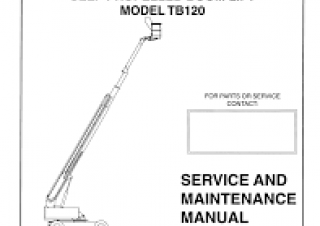 TB 120 Terex Aerials Wheeled Telescopic Boom Lifts