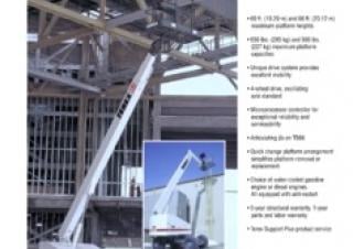 TB 66 Terex Aerials Wheeled Telescopic Boom Lifts