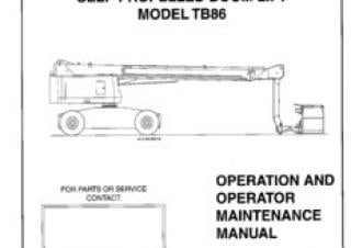 TB 86 Terex Aerials Wheeled Telescopic Boom Lifts