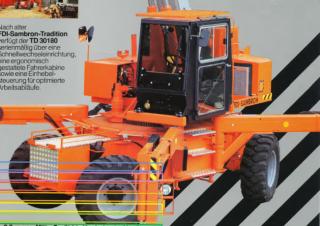 TD 30180 Sambron Rotating Telehandler Specs & Dimensions