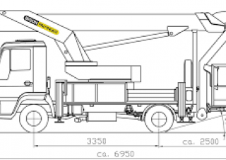 TKA 23,5 KS Bison-Palfinger Truck Mounted Telescopic Boom Lifts