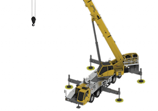 Grove TMS875-2 crane - load chart, specs & dimensions (2023 - 2026)