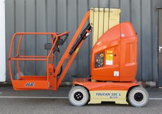 JLG-Toucan Toucan 10E-L Single Vertical Mast Boom Lifts (2016 - 2026) Specifications & Dimensions