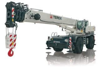 TEREX CRANES TRT 100US crane - load chart, specs & dimensions (2021 - 2026)