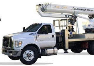 Ruthmann TU-93A Truck Mounted Telescopic Boom Lifts (2022 - 2026) Specifications & Dimensions