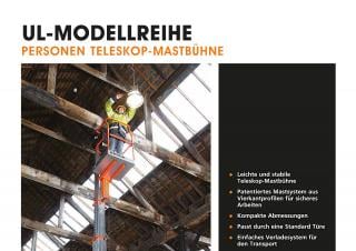 UL32 Snorkel Single Vertical Mast Boom Lifts