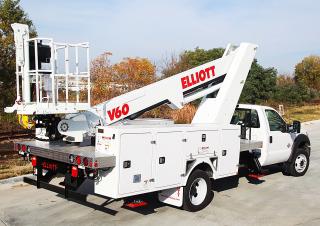 V60F HiReach Elliott Equipment Truck Mounted Telescopic Boom Lifts