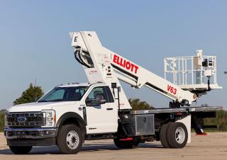 V63 HiReach Elliott Equipment Truck Mounted Telescopic Boom Lifts