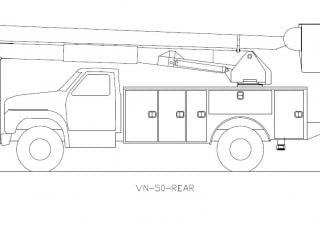 Versalift VN-50-I Trailer Mounted Articulating Boom Lifts (2017 - 2025) Specifications & Dimensions