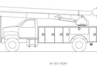 Versalift VN-60-I Trailer Mounted Articulating Boom Lifts (2017 - 2025) Specifications & Dimensions