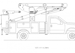 Versalift VST-47-MHN Trailer Mounted Articulating Boom Lifts (2017 - 2026) Specifications & Dimensions