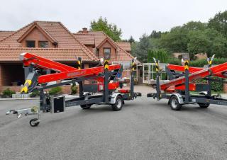 Worklift GT 18 A Paus Trailer Mounted Articulating Boom Lifts