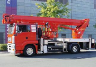 WT 370 Wumag-Palfinger Truck Mounted Telescopic Boom Lifts