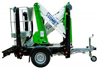 X Trailer 12 Battery Comet Trailer Mounted Articulating Boom Lifts