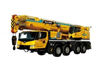XCMG XCA100E crane - load chart, specs & dimensions (2023 - 2026)