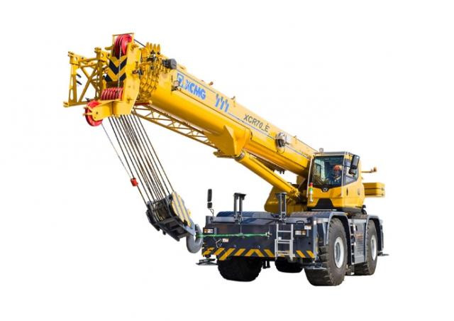 XCMG XCR70E crane - load chart, specs & dimensions (2021 - 2026)