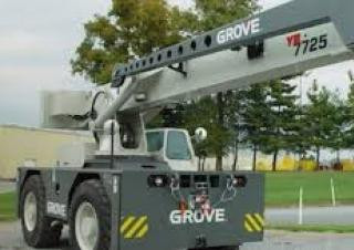 Grove YB 4208 crane - load chart, specs & dimensions (1998 - 1999)