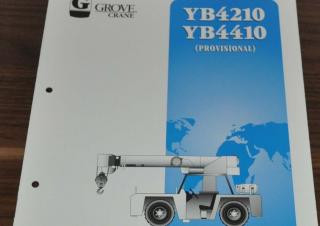Grove YB 4210 crane - load chart, specs & dimensions (1998 - 1999)
