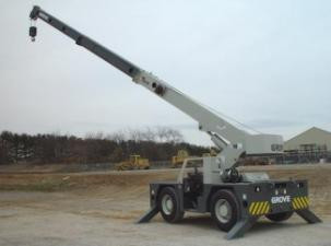 Grove YB 5515 crane - load chart, specs & dimensions (1998 - 2013)