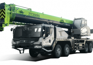 Zoomlion ZTC550A562 crane - load chart, specs & dimensions (2023 - 2026)