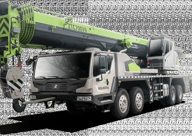 Zoomlion ZTC701V552 crane - load chart, specs & dimensions (2023 - 2026)