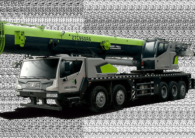 Zoomlion ZTC950A663 crane - load chart, specs & dimensions (2023 - 2026)