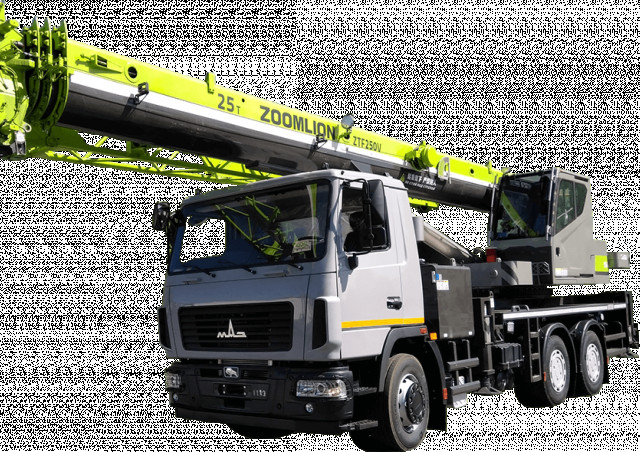 Zoomlion ZTF250V42 crane - load chart, specs & dimensions (2023 - 2026)